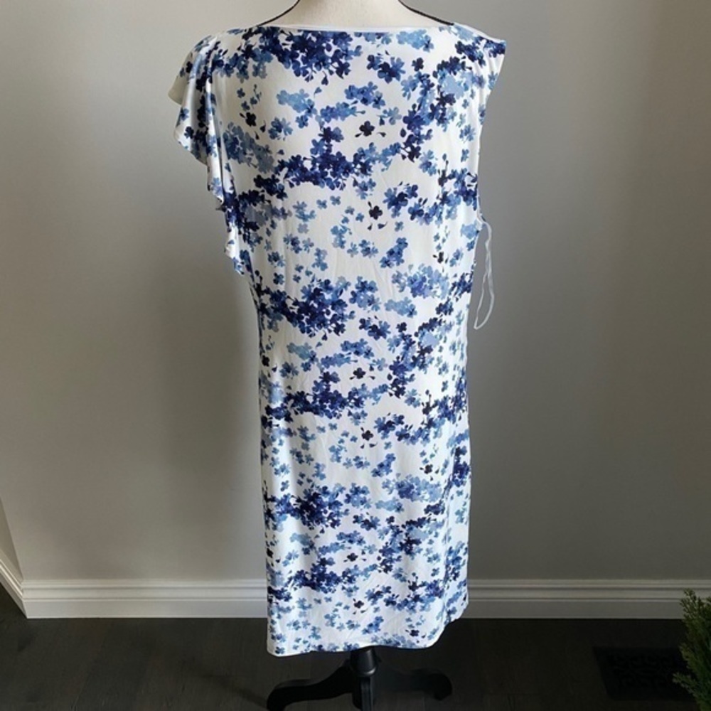 American Living Blue & White Floral Dress size 18 - Picture 3 of 6